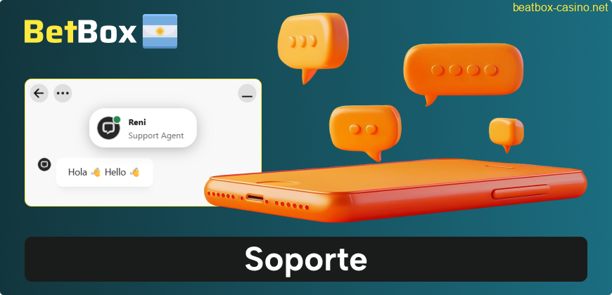 Servicio al cliente en la aplicación BeatBox Argentina