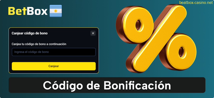 Instrucciones para activar el código promocional en BeatBox Argentina