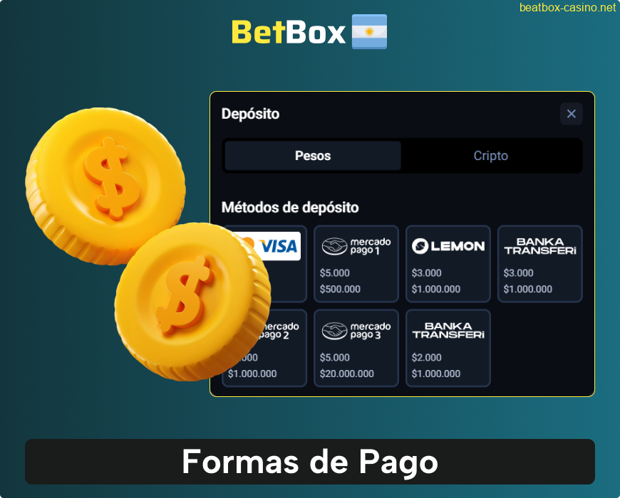 Hacer un depósito en BeatBox Argentina